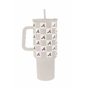 NEW Atlanta Braves 40oz Tumbler Cup Handle Straw Insulated MLB Game Day Gift